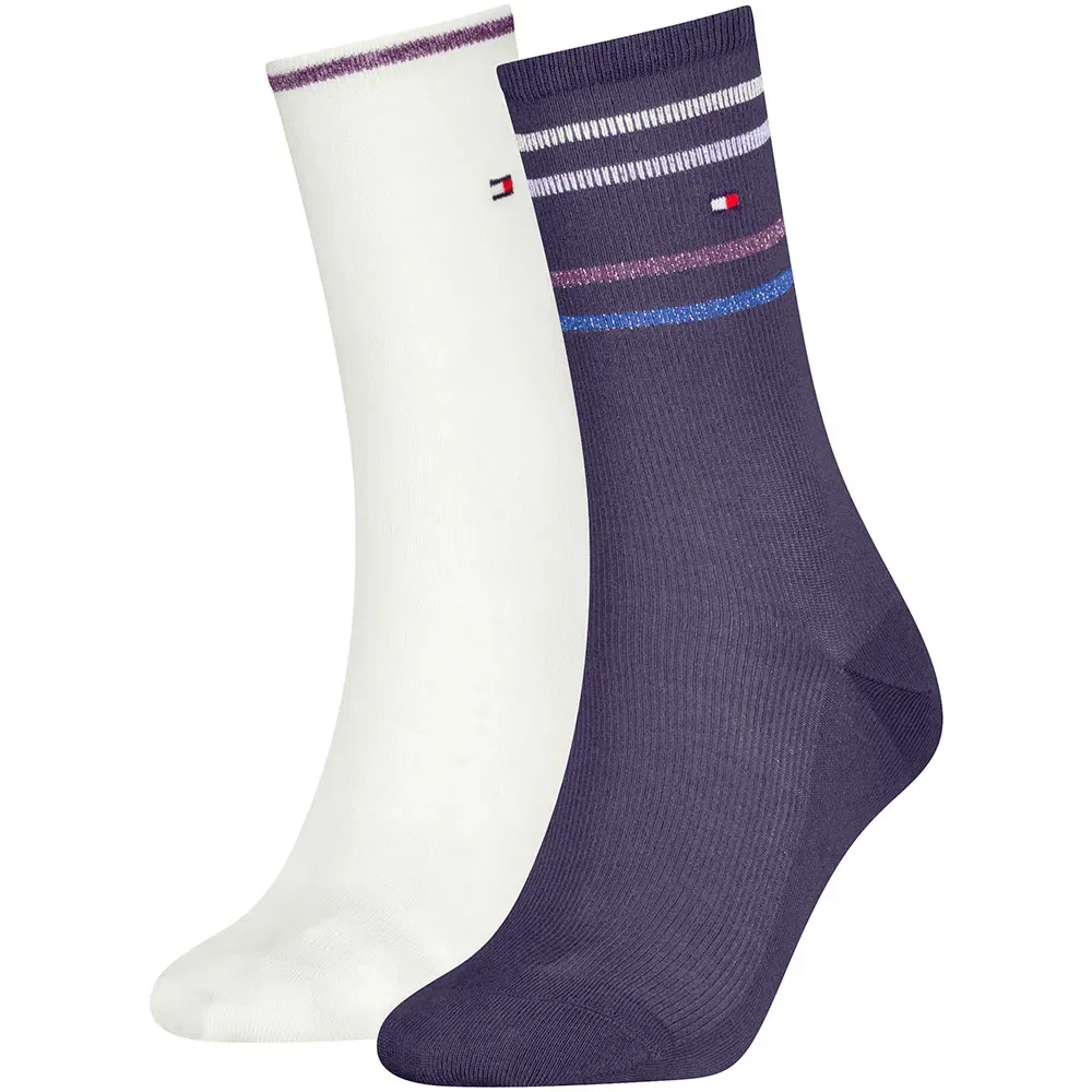 Женские носки с блеском Lurex Stripe Tommy hilfiger, Multicolor