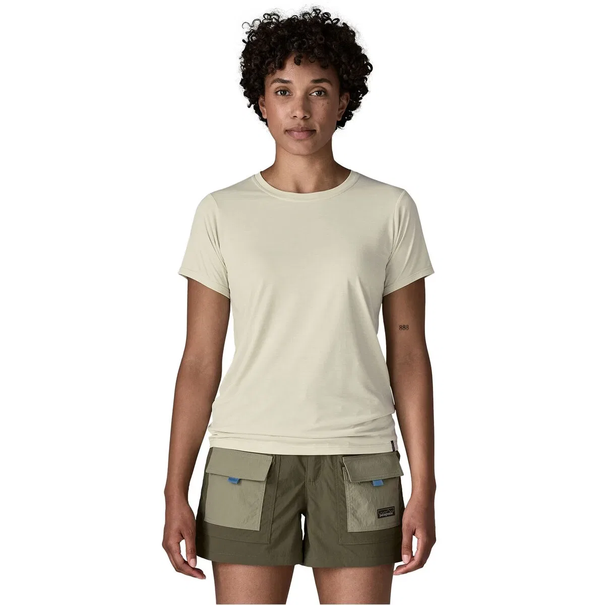 Женская футболка техническая с коротким рукавом Capilene Daily Short-Sleeve Shirt Patagonia, Dyno White