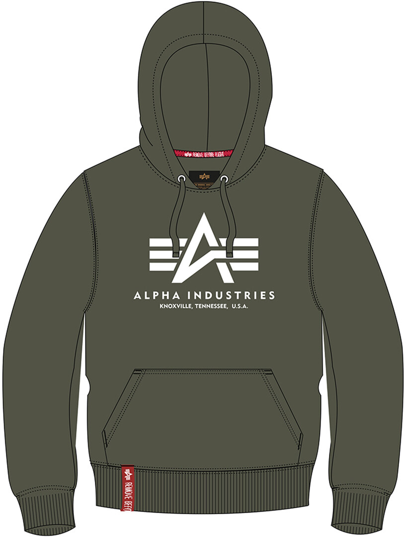 

Толстовка Alpha Industries Basic мужская, зелено-белая, Зеленый, Толстовка Alpha Industries Basic мужская, зелено-белая