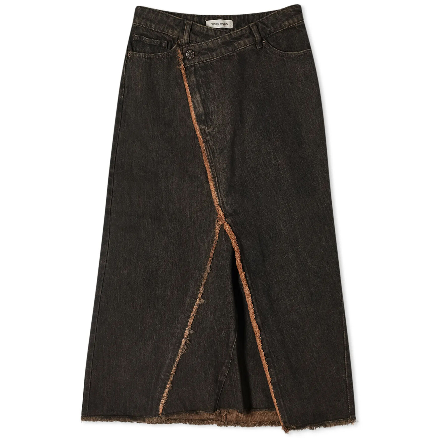 

Юбка Wood Wood Vanja Denim Wrap, черный/оранжевый