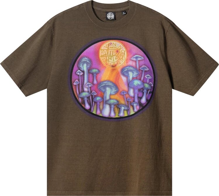 

Футболка Stussy x Dries Van Noten Airbrush Vase Tee 'Khaki', коричневый