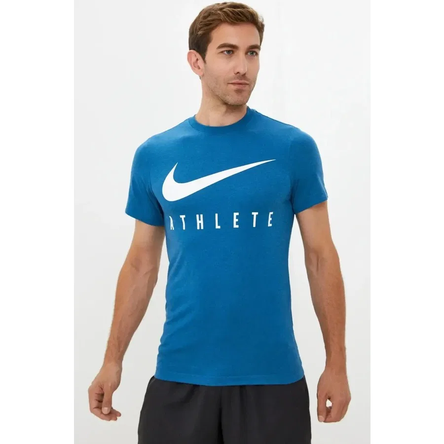Футболка мужская с длинным рукавом Dri-Fit Training Swoosh Nike, Синий