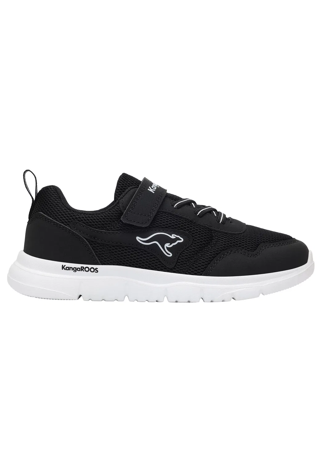 Детские кроссовки с липучками K-ETK Possum EV KangaROOS, Jet Black/White