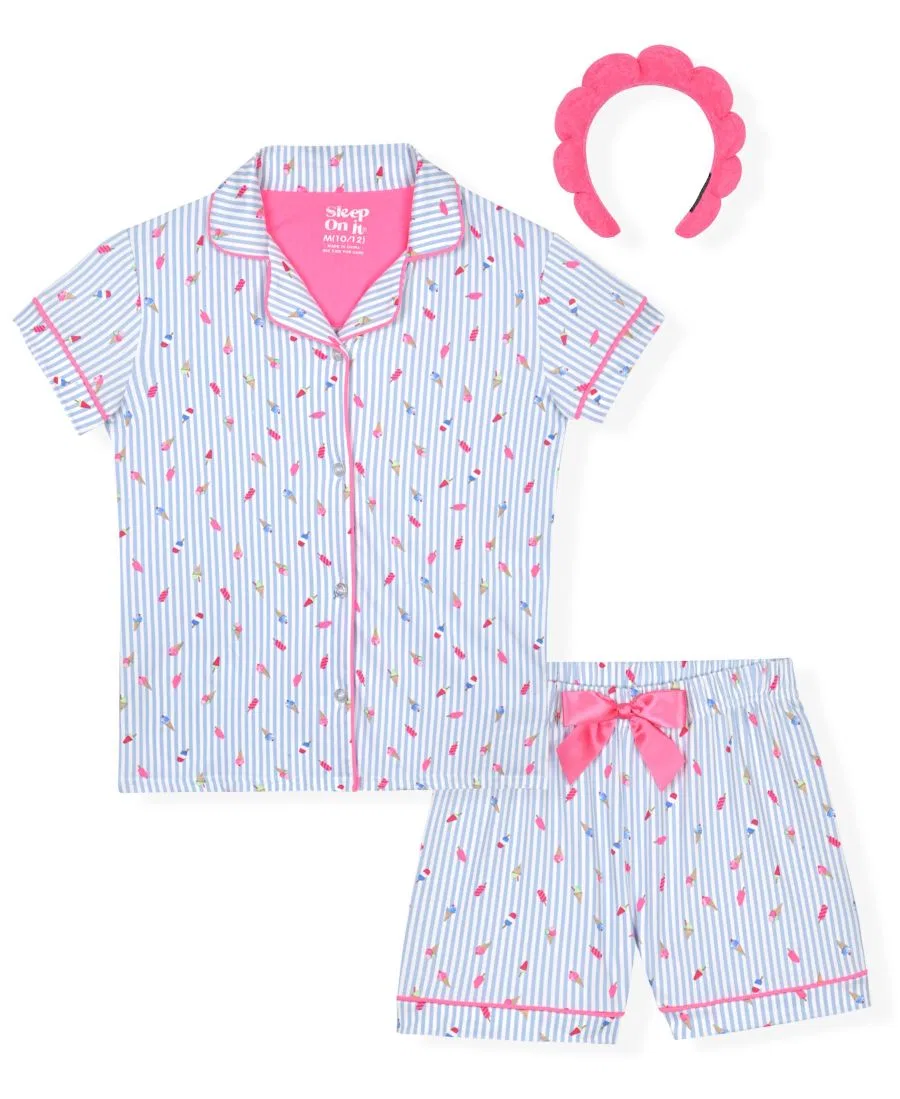Комплект пижамы с принтом Milky Ice Cream Sleep On It, Navy