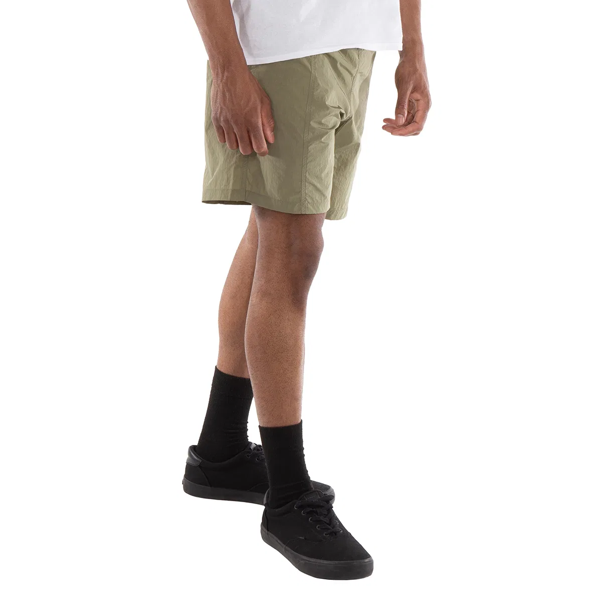 Плавки из нейлона с канвасом Nylon Canvas Swim Shorts Ami Paris, Green — фото 3