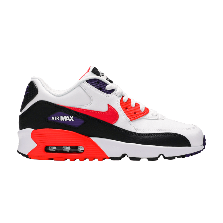 

Кроссовки Nike Air Max 90 Leather GS 'White Bright Crimson', белый
