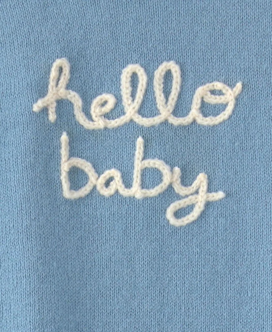 Комплект из лонгслива и брюк с принтом Hello Baby Carter's, Blue — фото 3