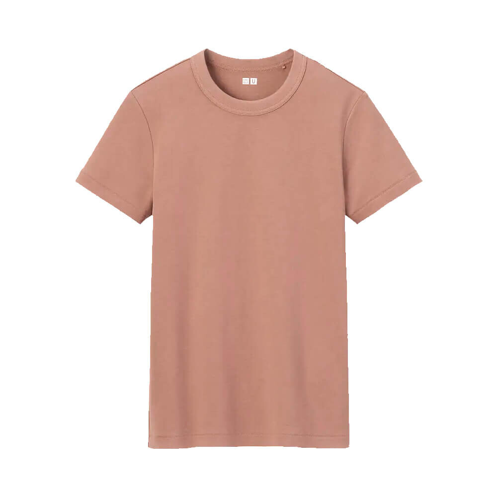 

Футболка Uniqlo U Crew Neck, розовый