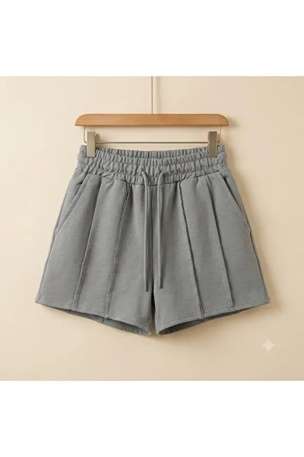 Детские шорты для девочек с эластичным поясом Özeniş, Gray
