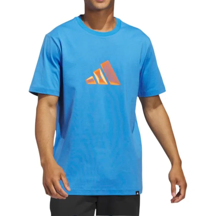 Мужская футболка с круглым вырезом Sportswear Adidas, Blue — фото 4