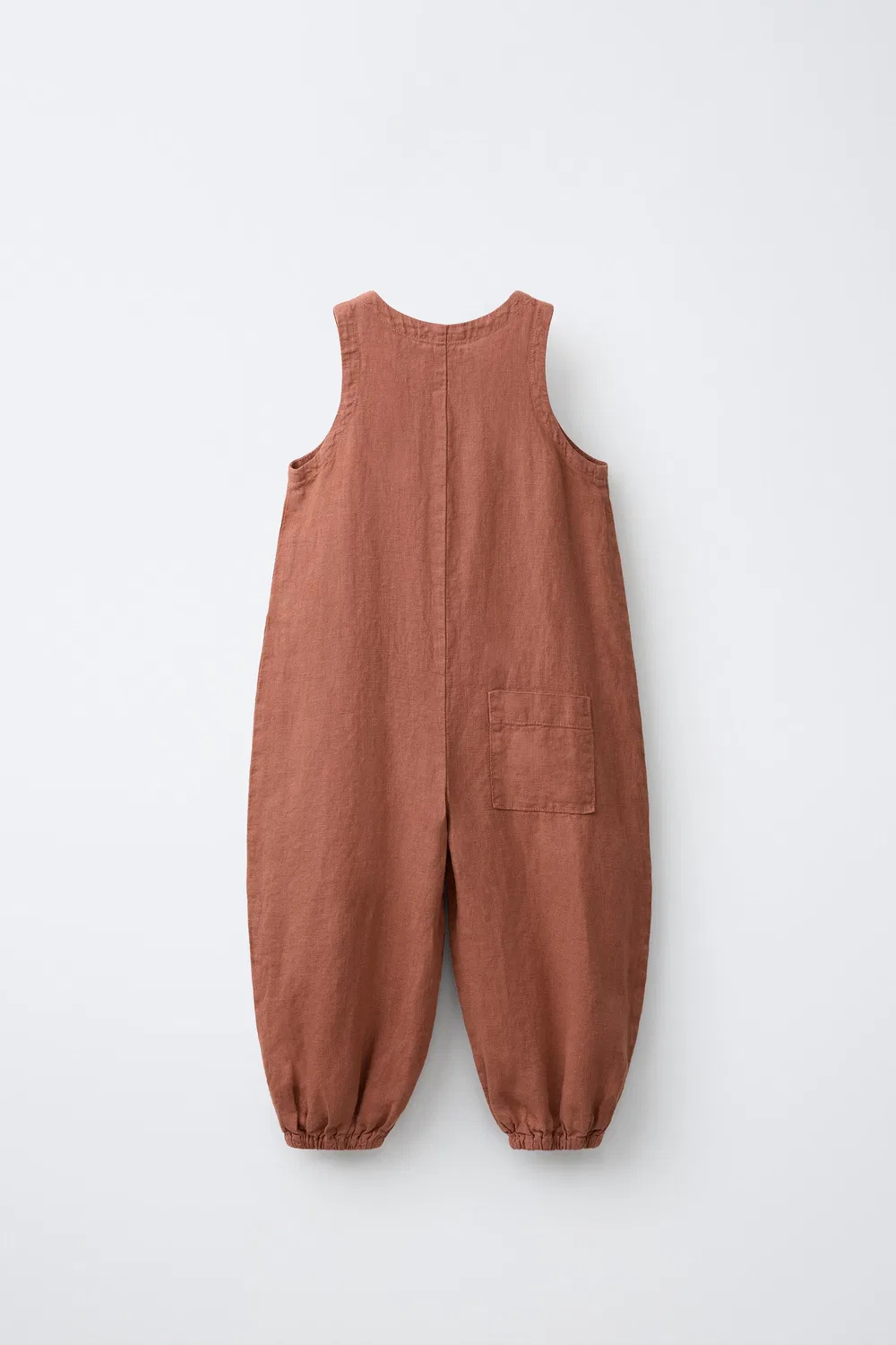 Комбинезон из 100% льна ZARA, Dark Russet — фото 2