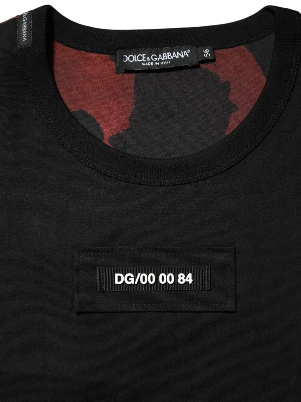 Футболка с камуфляжным принтом и нашивкой-логотипом DOLCE & GABBANA, черный — фото 3