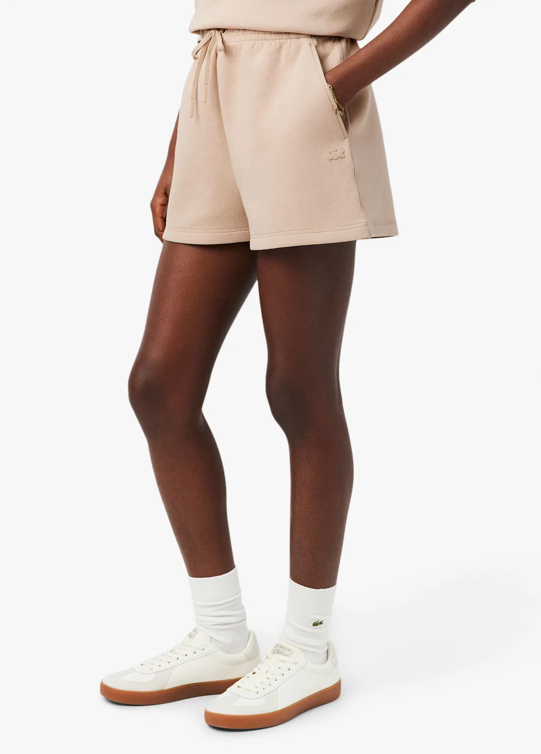 Шорты Lacoste Мини, Бежевые — фото 4
