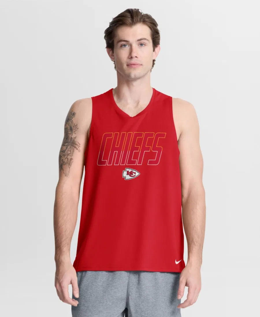 Мужская красная майка Kansas City Chiefs Kickoff Miler Dri-FIT Nike, Red