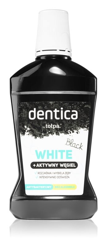 

Отбеливающая жидкость для полоскания рта с активированным углем Tołpa Dentica Black White