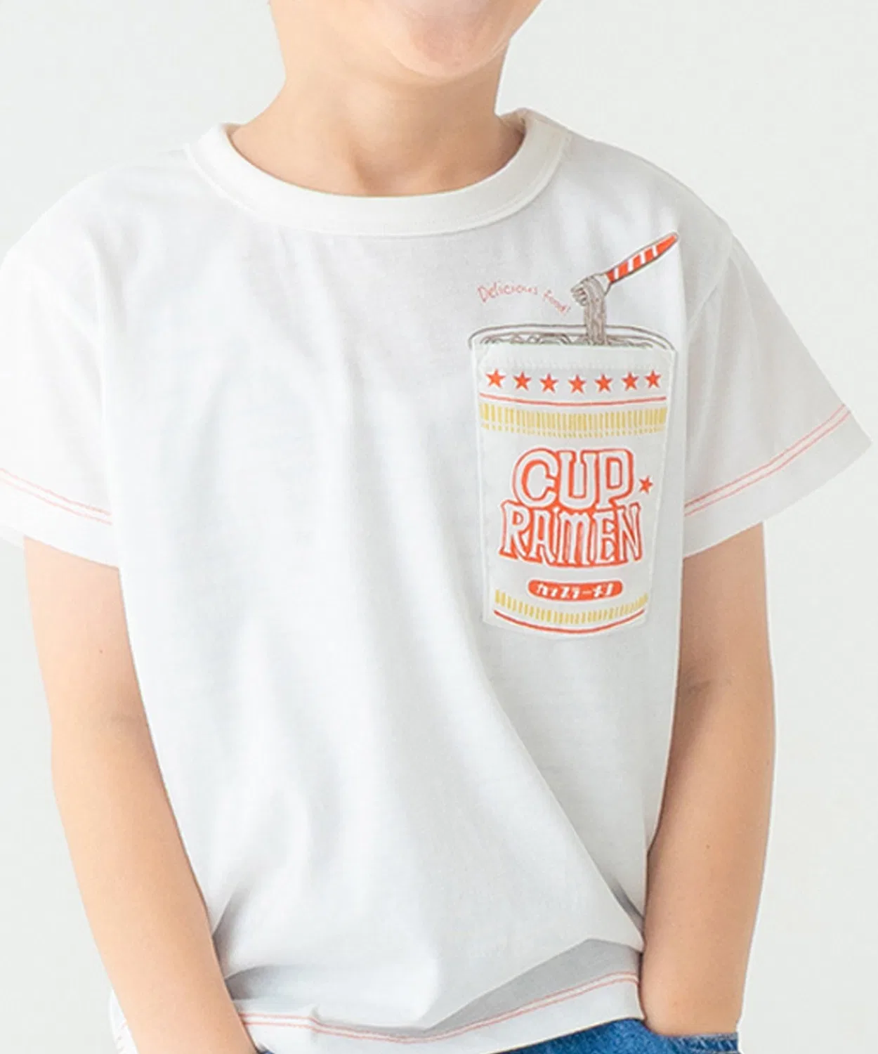 Детская футболка с принтом Cup Noodle DILASH, Red