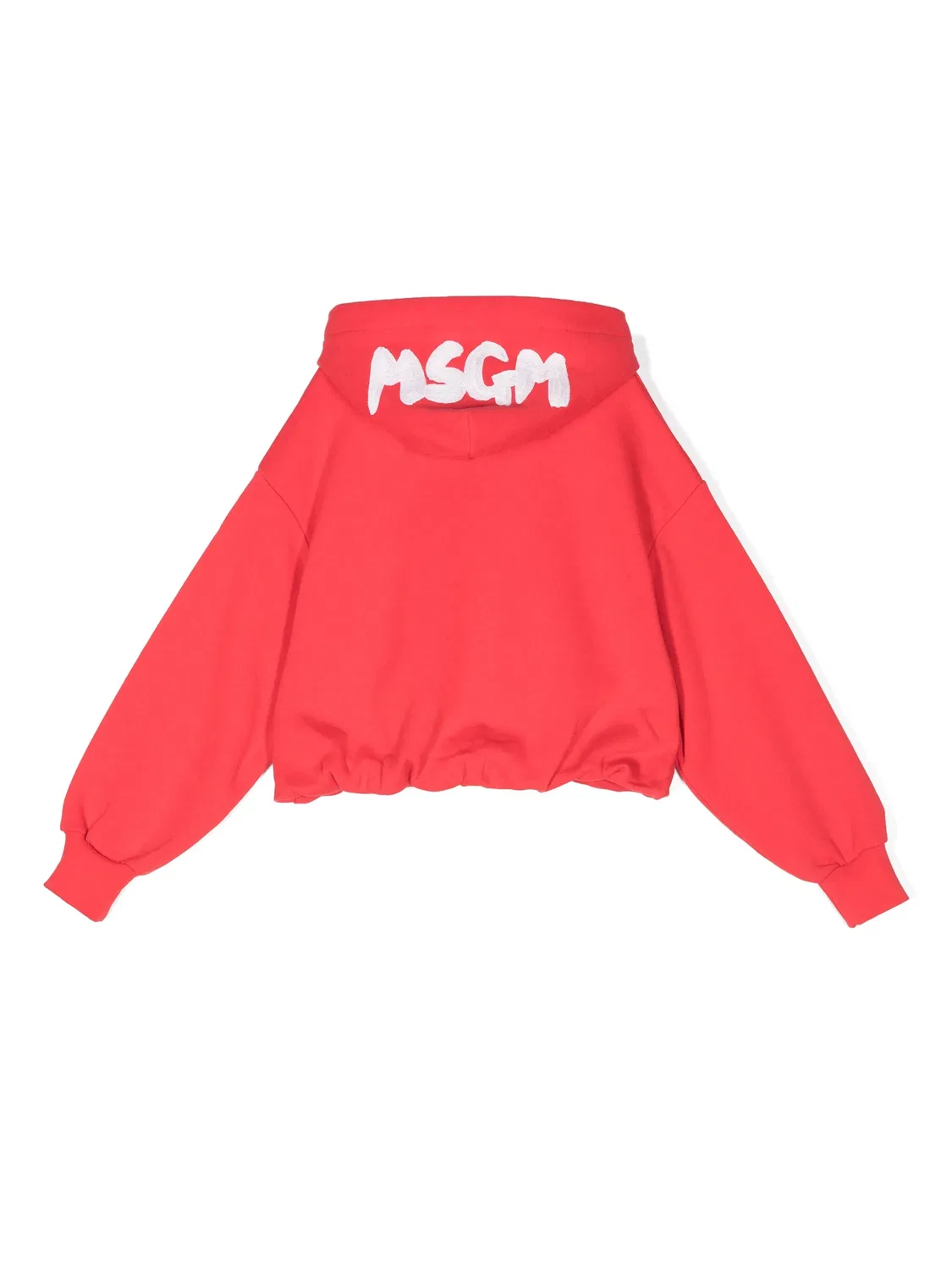 Худи с вышитым логотипом MSGM, красный — фото 2