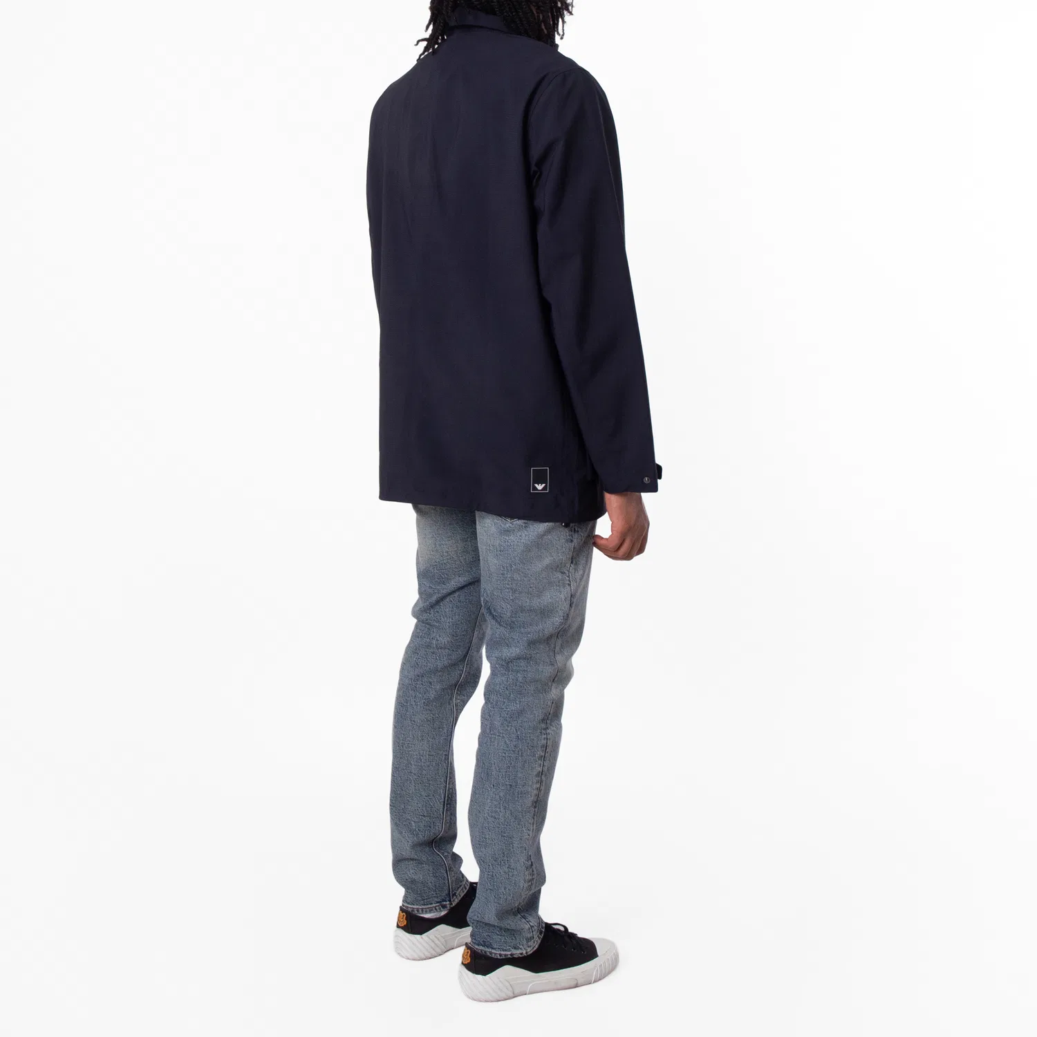 Ветровка из нейлона с водоотталкивающей пропиткой Emporio Armani, Iconico 0920 Blu Navy Ea — фото 3