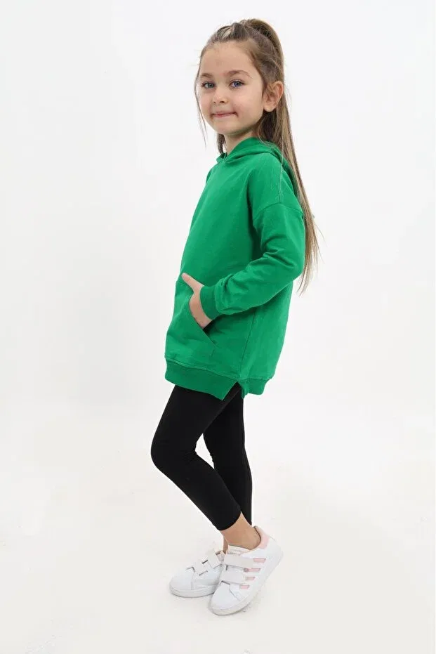 Детский комплект леггинсов для девочек с вышивкой Toontoy, Grass Green