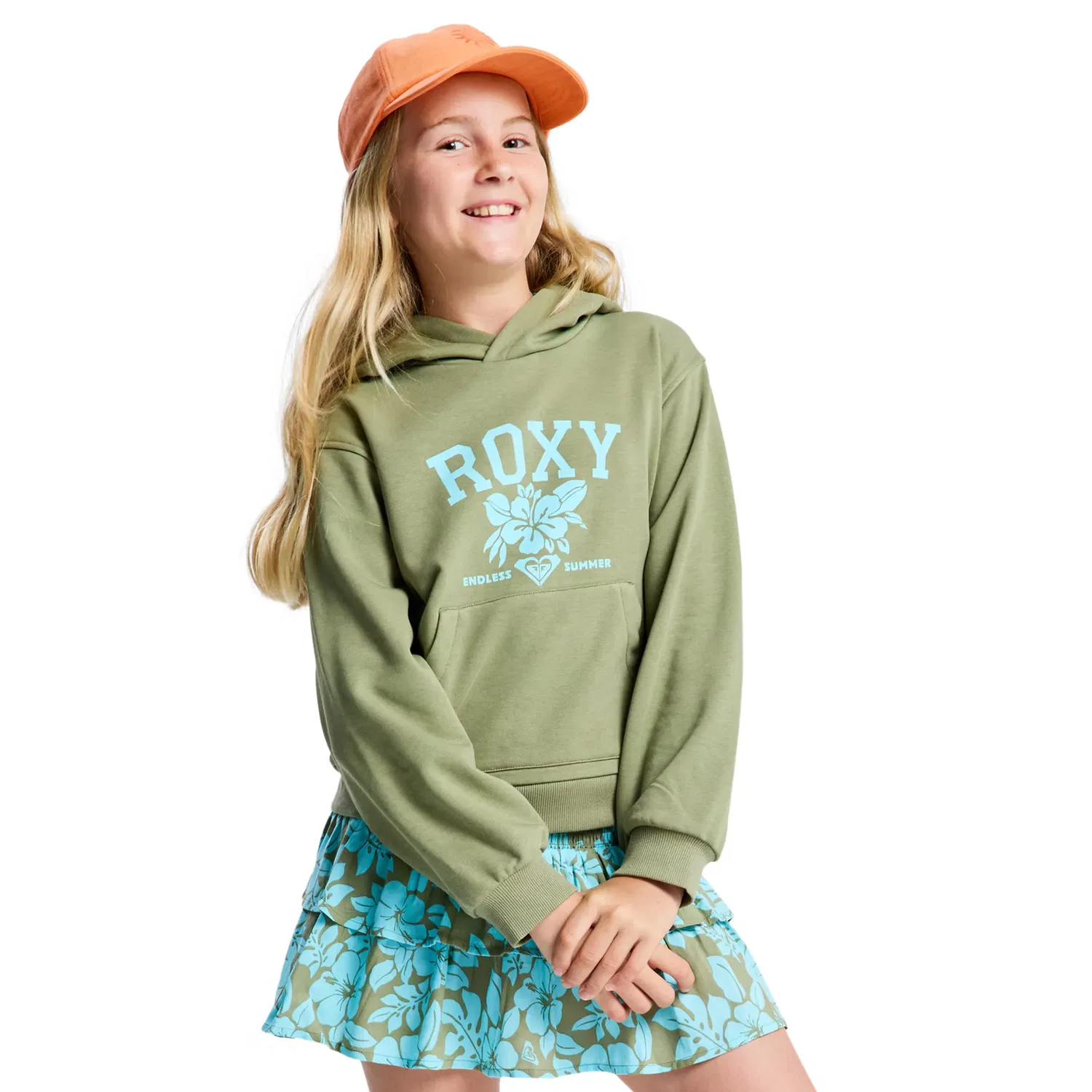 Детская худи для мальчиков с принтом Hope You Trust 2 Roxy, Verde Oliva