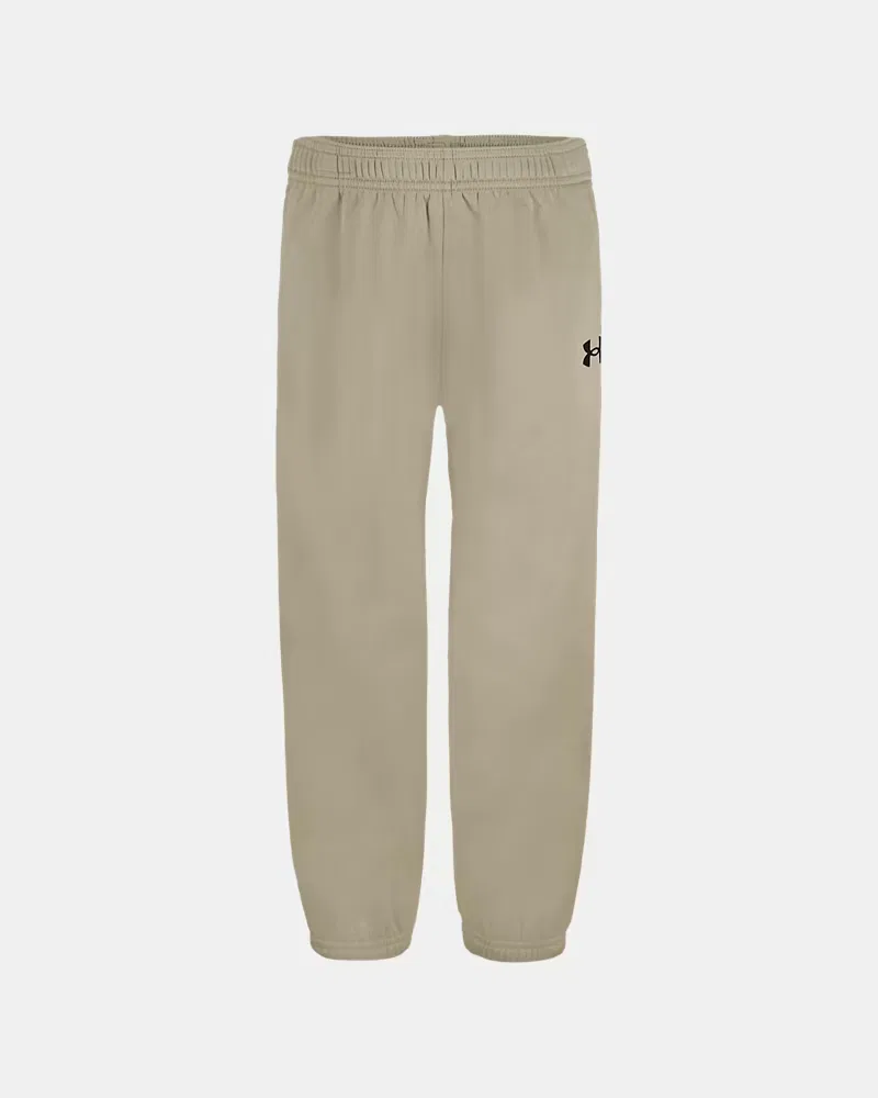 Джоггеры для мальчиков утепленные свободного кроя Armour Fleece UnderArmour, Timberwolf Taupe/Black