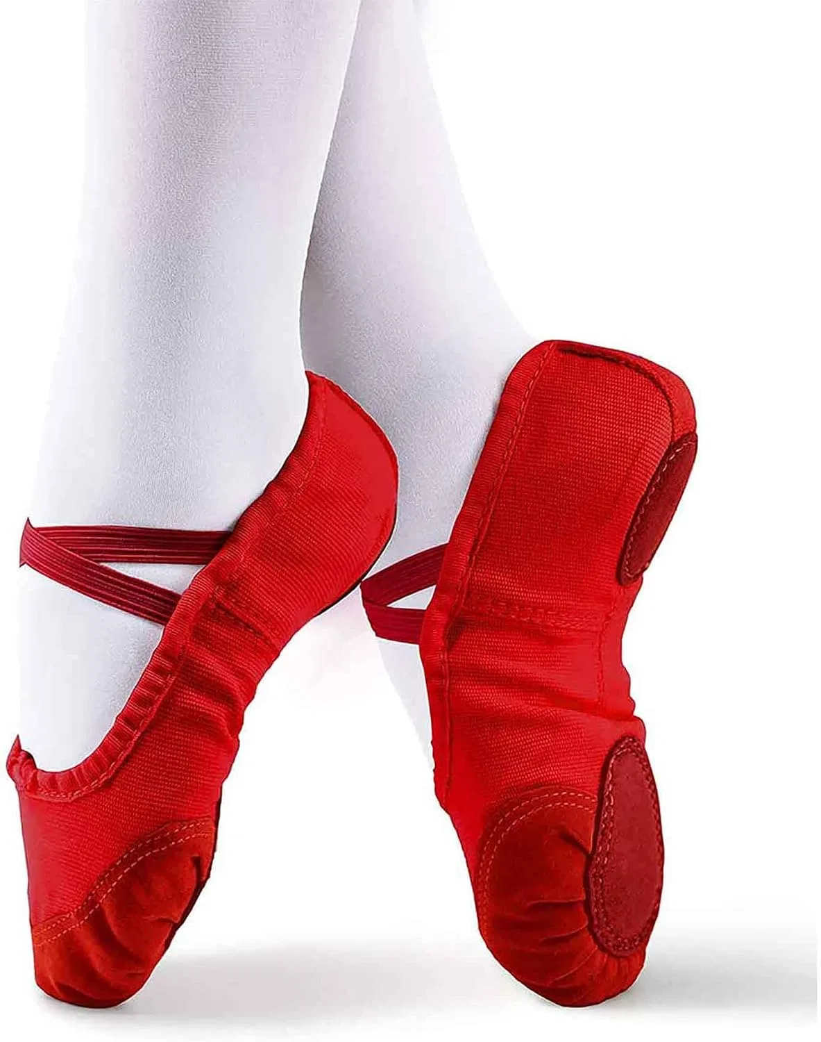 Детские балетки с мягкой подошвой Daydance Ballet Slippers, Red