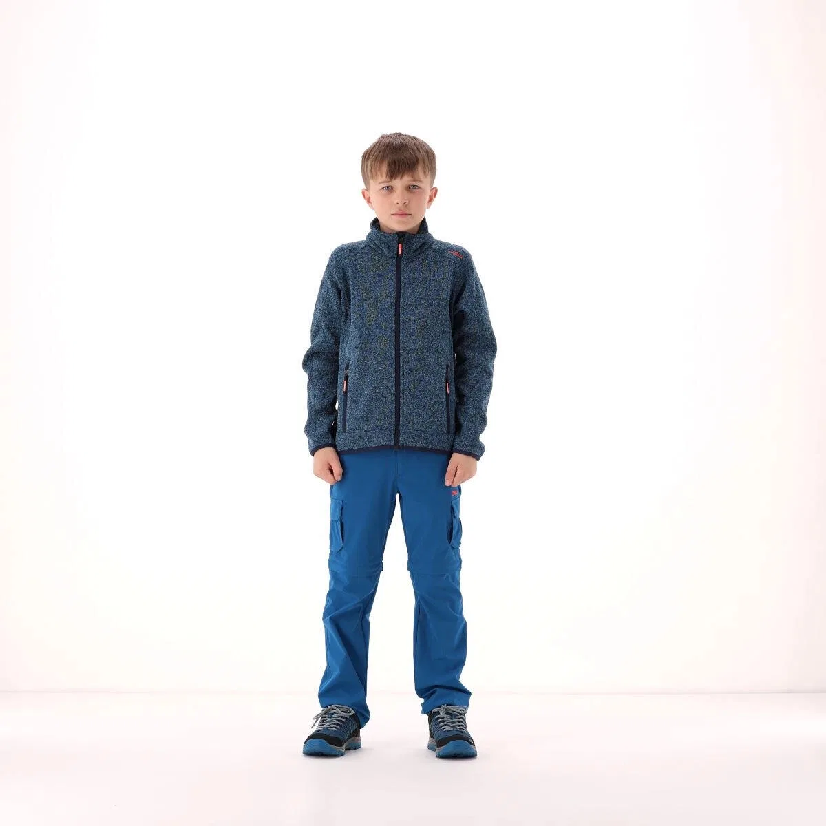 Детская флисовая куртка без капюшона Knitted Jacket Cmp, Konigsblau — фото 4