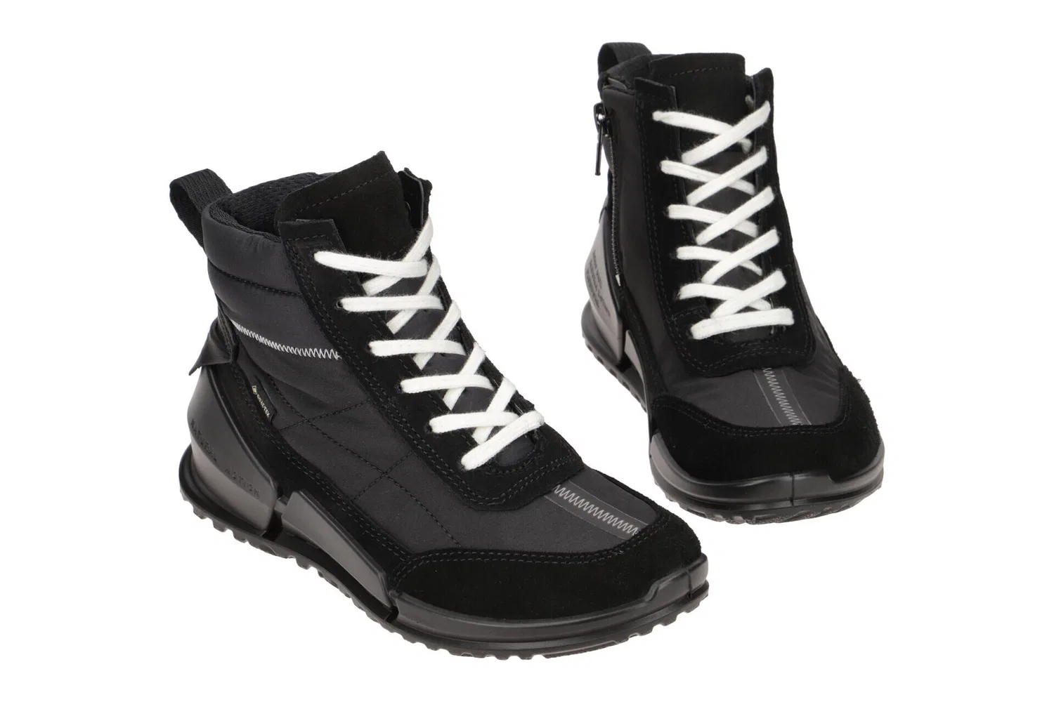Детские ботинки на шнуровке с молнией BIOM K1 GTX Ecco, Schwarz — фото 2