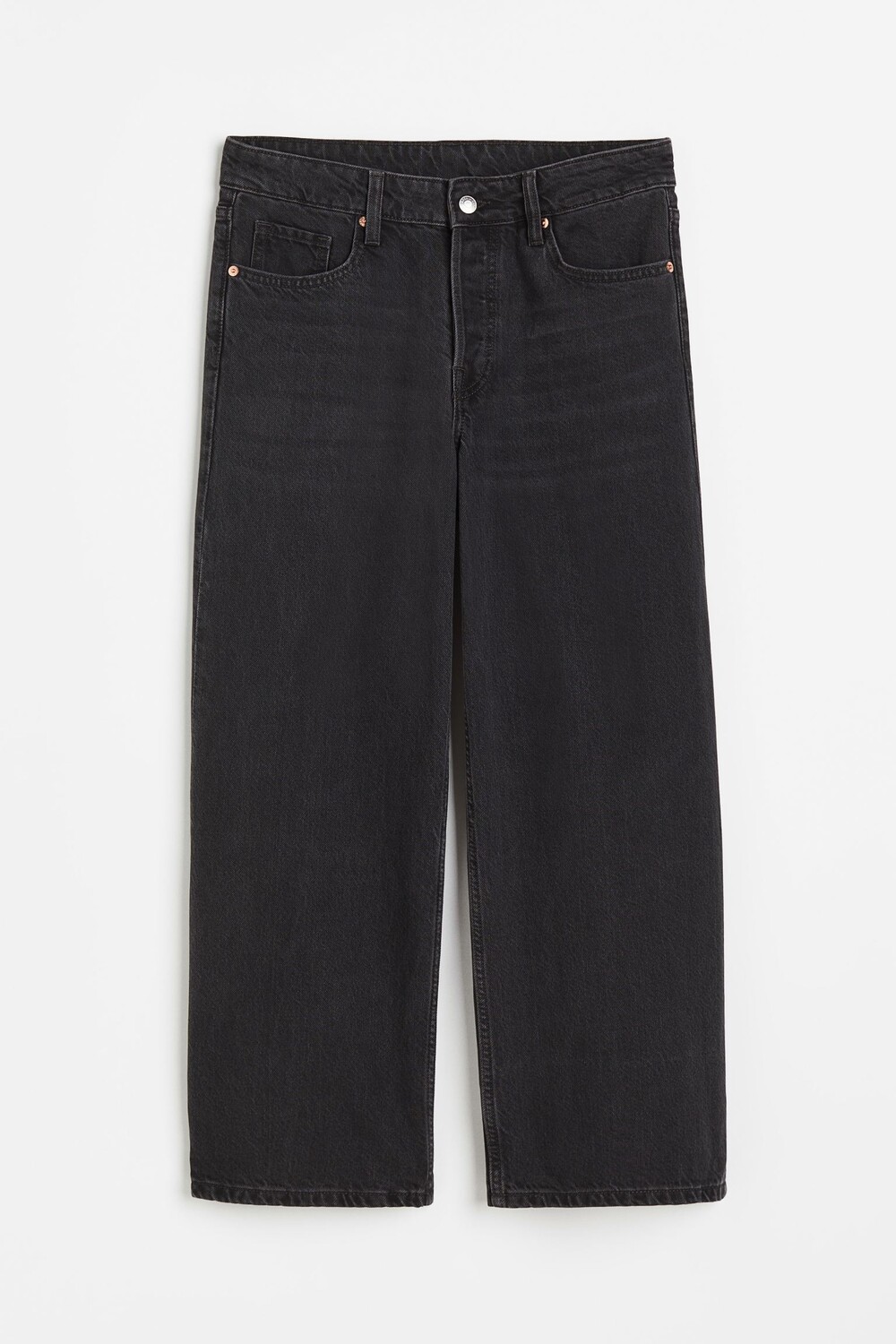 

Джинсы H&M Baggy Wide Low Ankle, черный