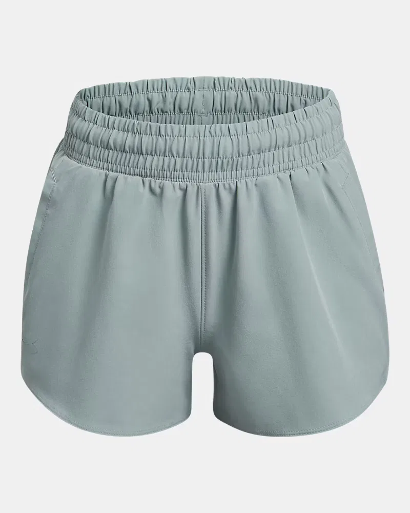 Детские шорты для девочек сверхлегкие водоотталкивающие Vanish UnderArmour, Silica Green — фото 2