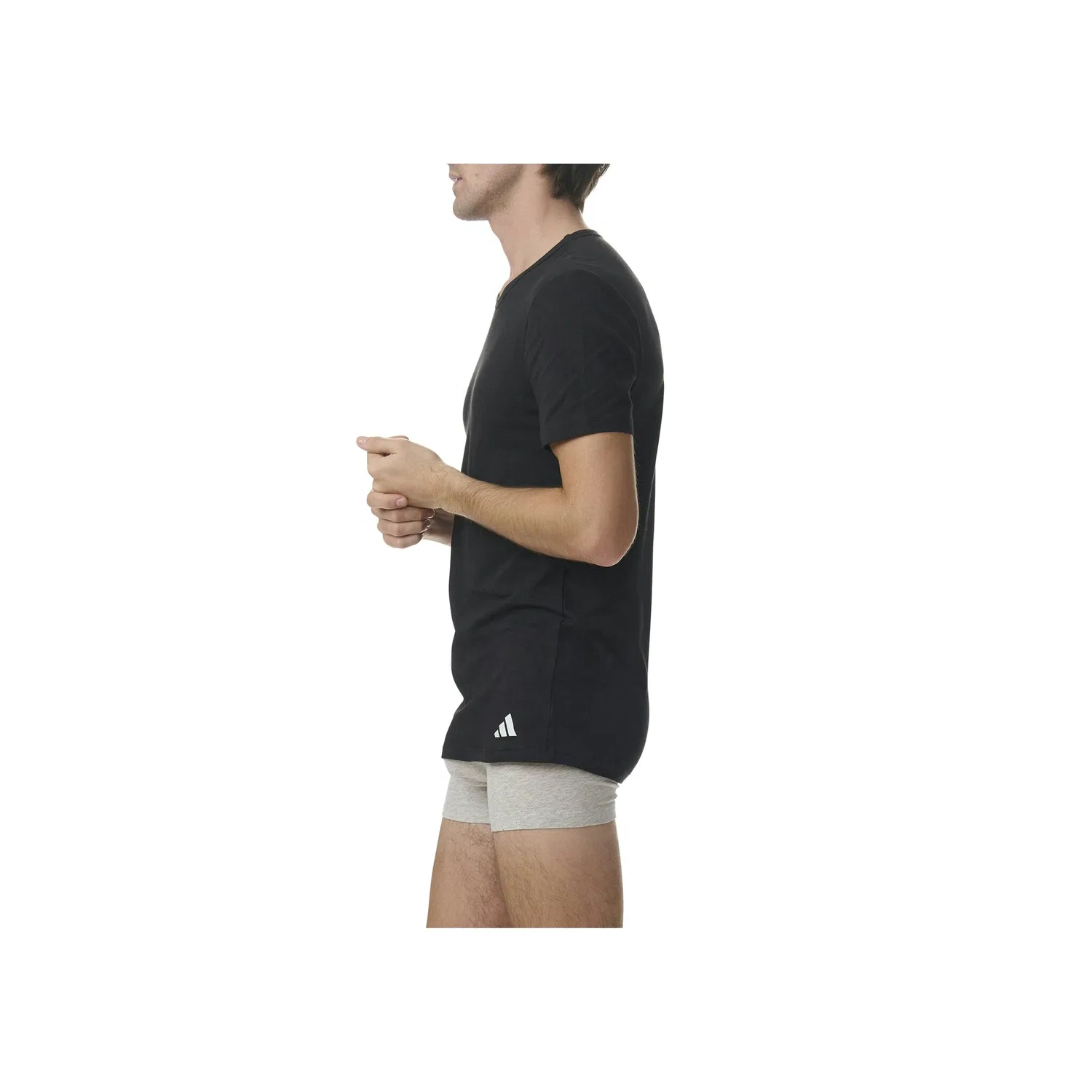 Мужская футболка с круглым вырезом 2-pack Adidas Originals, Black — фото 4