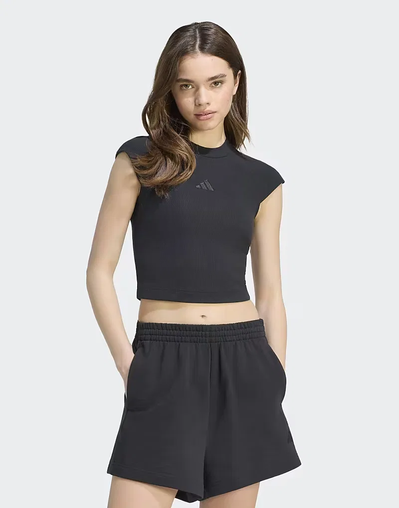 Футболка Rib Small Logo Kit Adidas Performance, черный