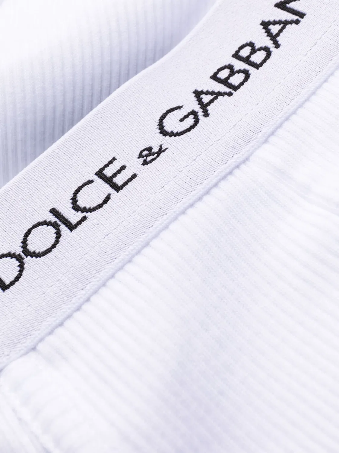 Dolce & Gabbana Трусы-боксеры хлопковые белые — фото 3