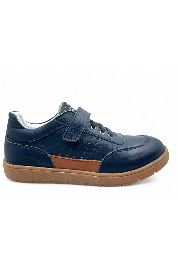 Детские туфли для мальчиков на липучке Perlina, Navy Blue