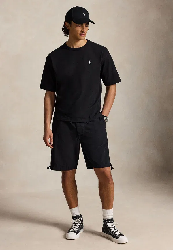 Футболка хлопковая Relaxed fit jersey crewneck t-shirt Polo Ralph Lauren, черный — фото 2