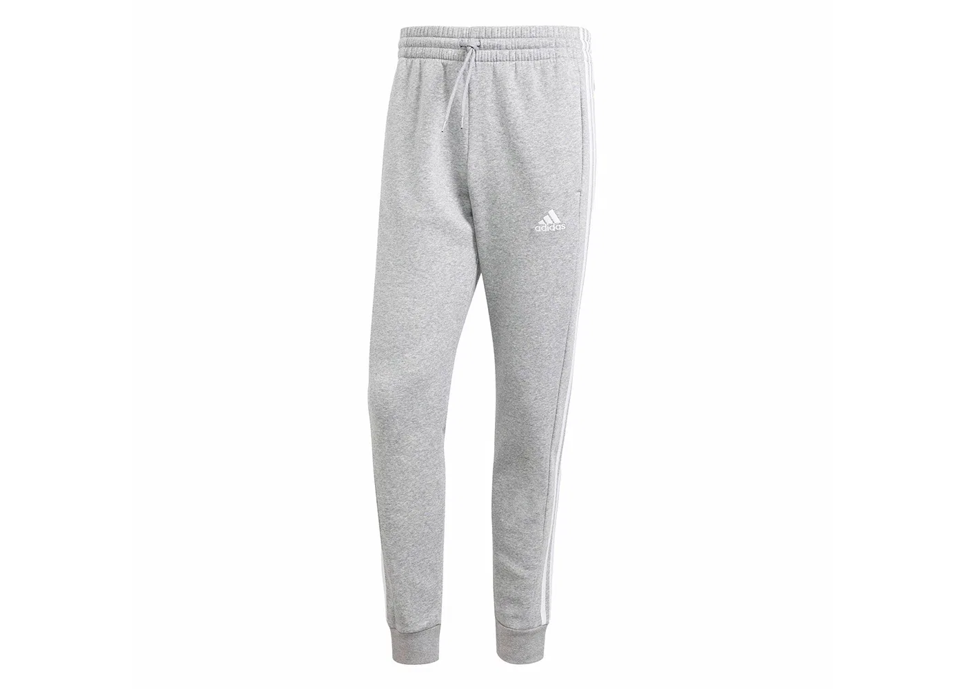 Мужские спортивные штаны на флисе с манжетами Adidas, Medium Grey Heather