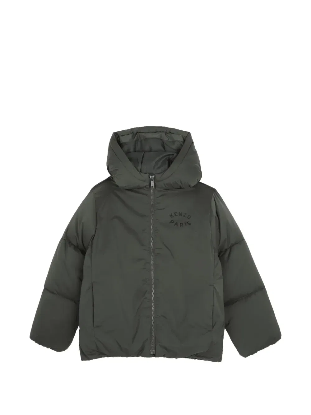 Куртка с капюшоном и логотипом Kenzo Kids, зеленый