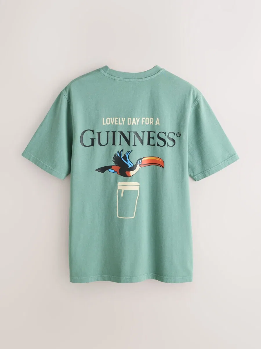 Футболка Next 'Guinness' мятного цвета — фото 2