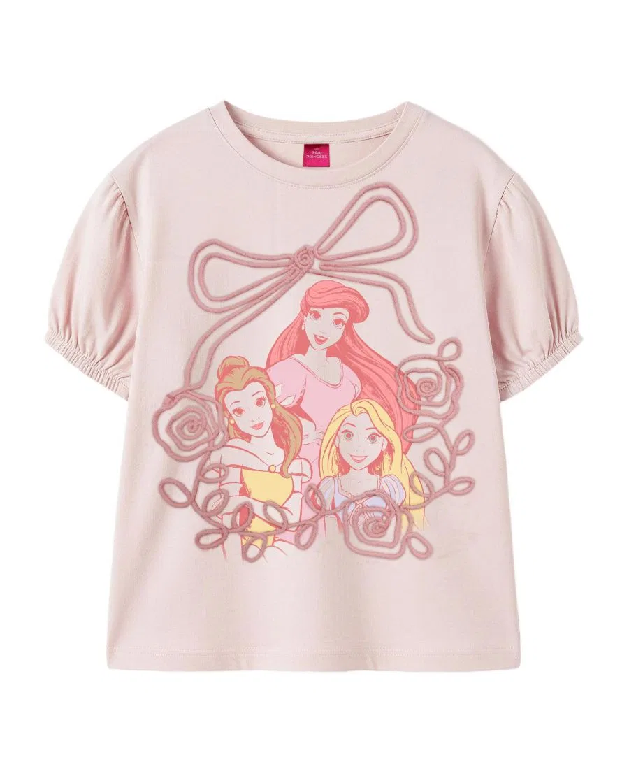 Комплект из футболки и юбки с принтом Disney, Pink/White — фото 2