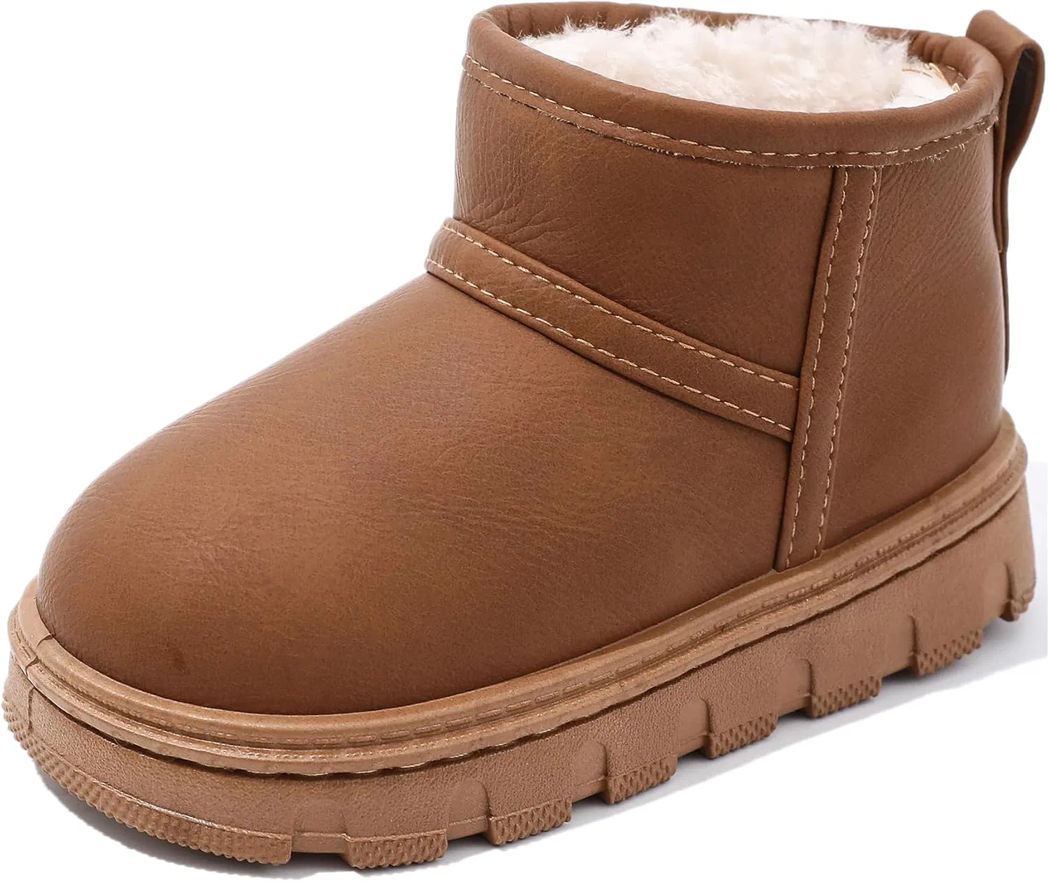 Детские зимние сапоги для девочек с мехом Femizee, Brown