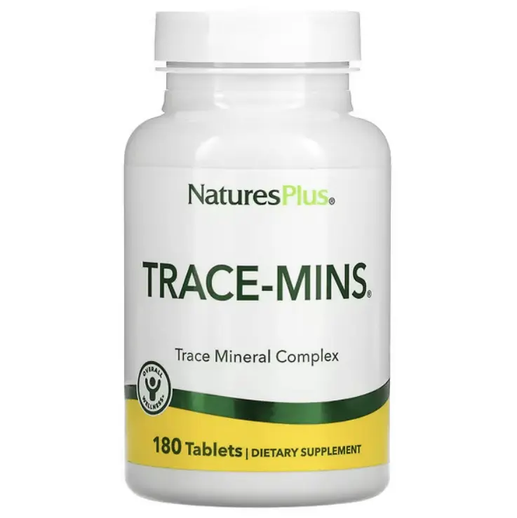 

Комплекс микроэлементов, Trace-Mins, 180 таблеток, NaturesPlus