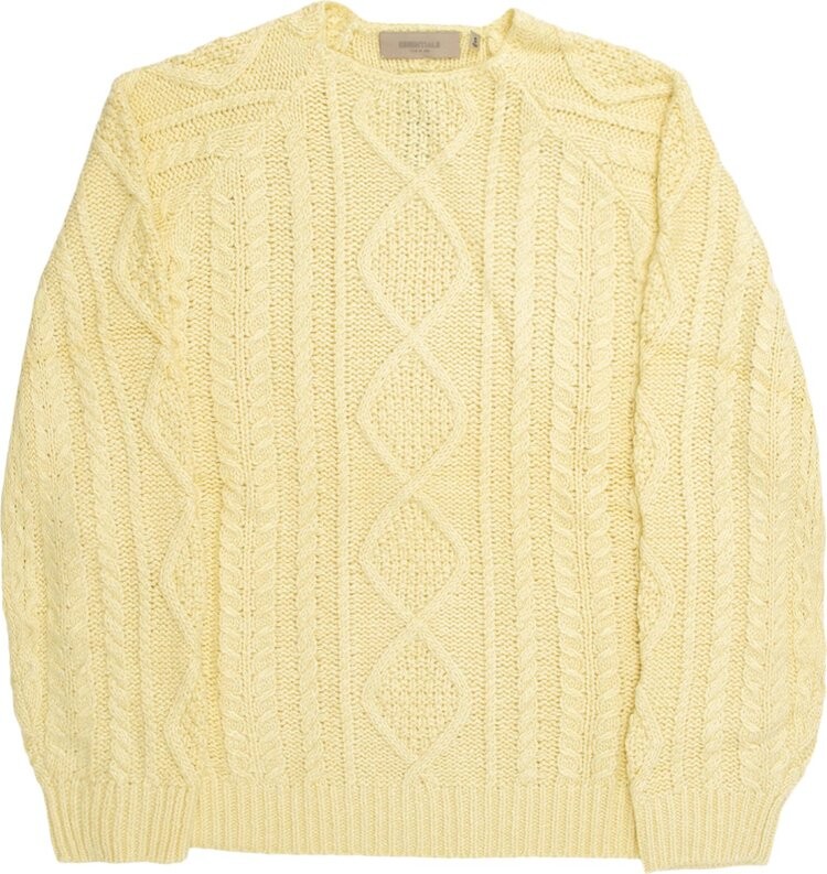 

Джемпер Fear of God Essentials Cable Knit 'Canary', желтый