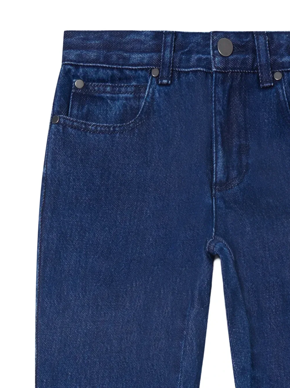 Джинсы с эффектом потертости и нашивкой Monster Stella McCartney Kids, синий — фото 3