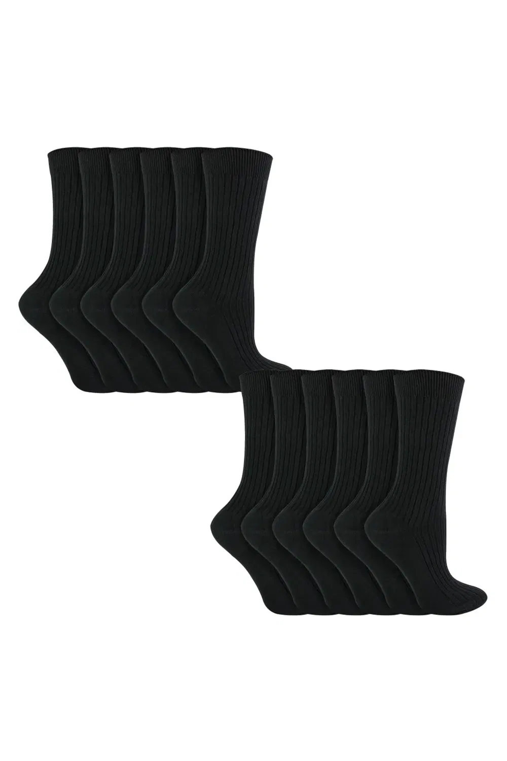 Хлопковые носки с свободным верхом Sock Snob, Black — фото 3