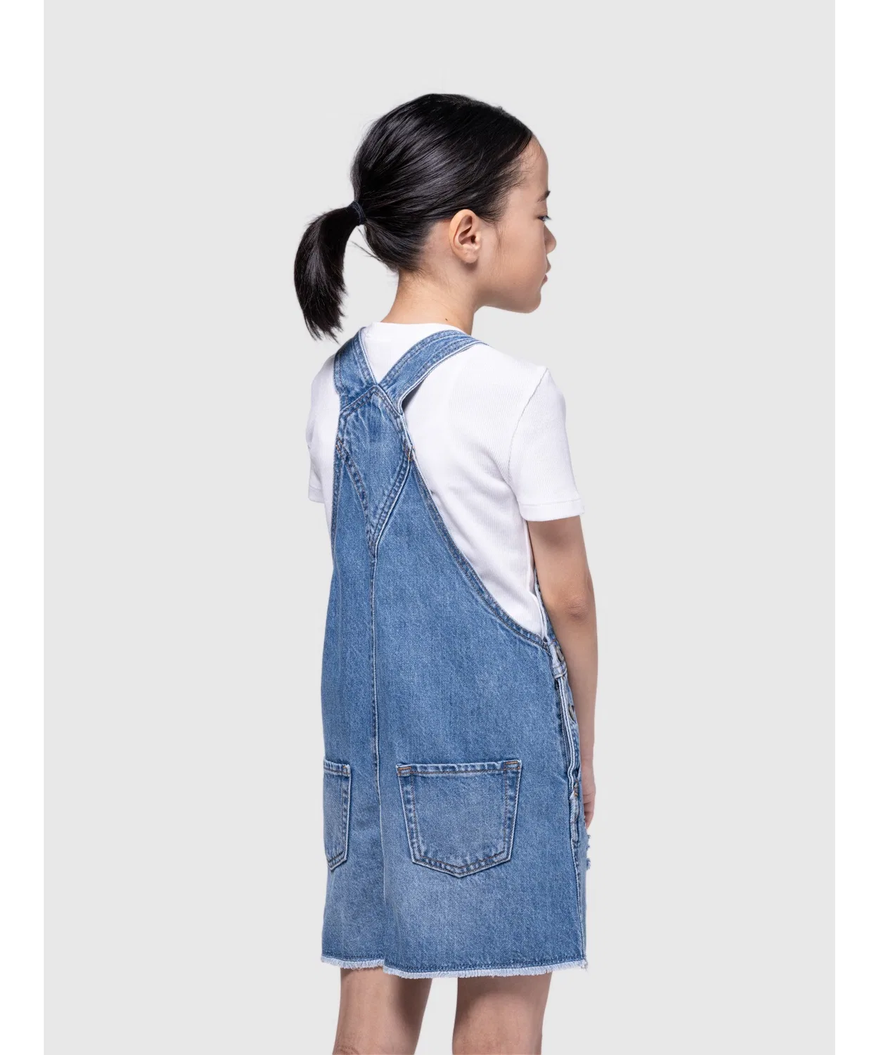 Детский джинсовый сарафан-комбинезон Washwell Denim Skirt Overall GAP, Indigo Blue — фото 3