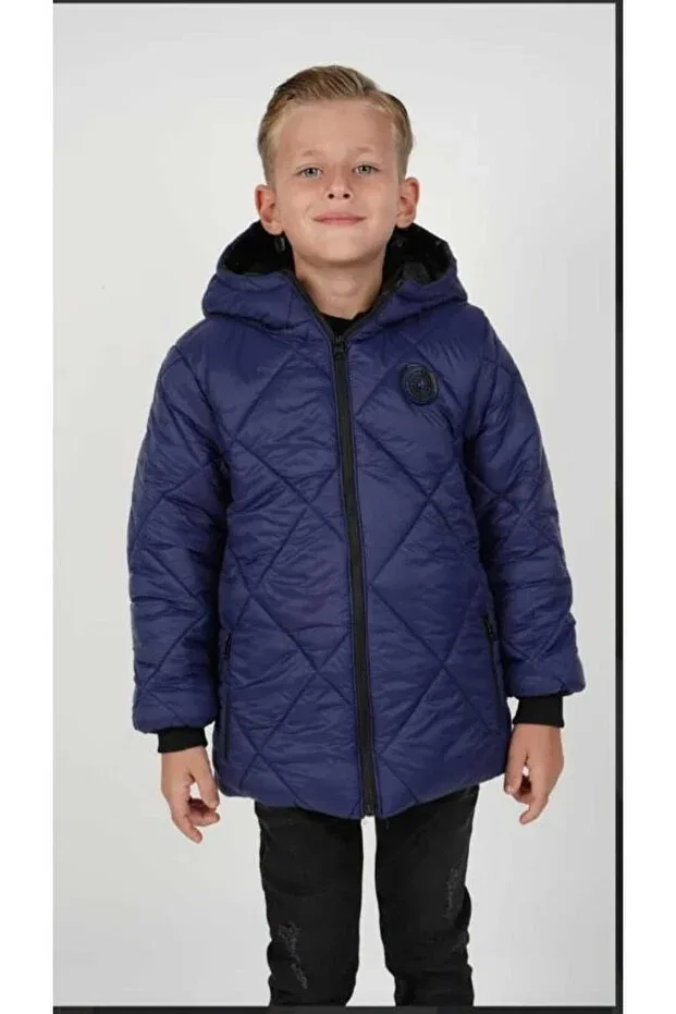 Детская зимняя куртка для девочек с капюшоном Child'S mont, Çocuk Giyim Merkezi, Blue