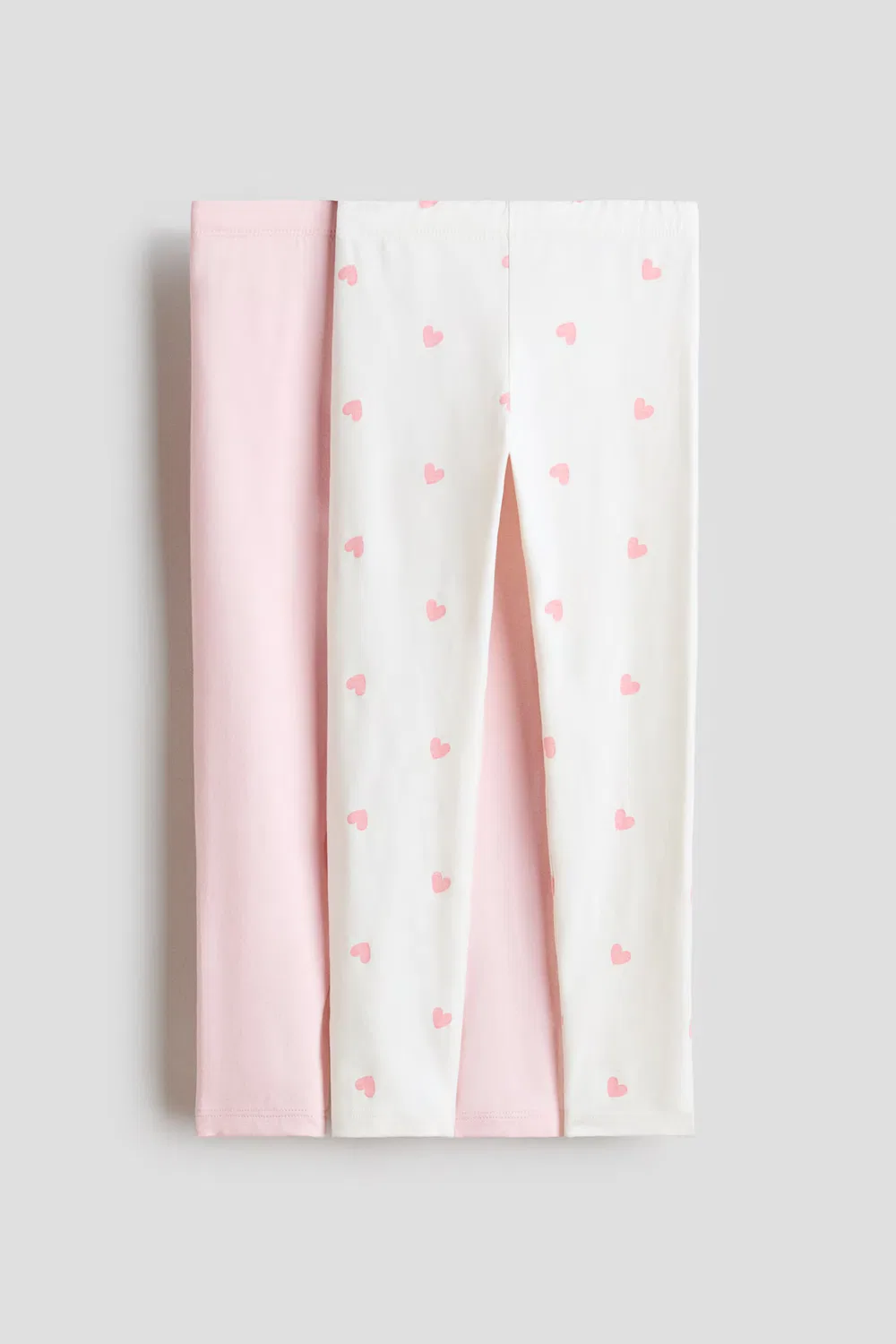 Комплект из 2 хлопковых леггинсов H&M, Hellrosa/Herzen