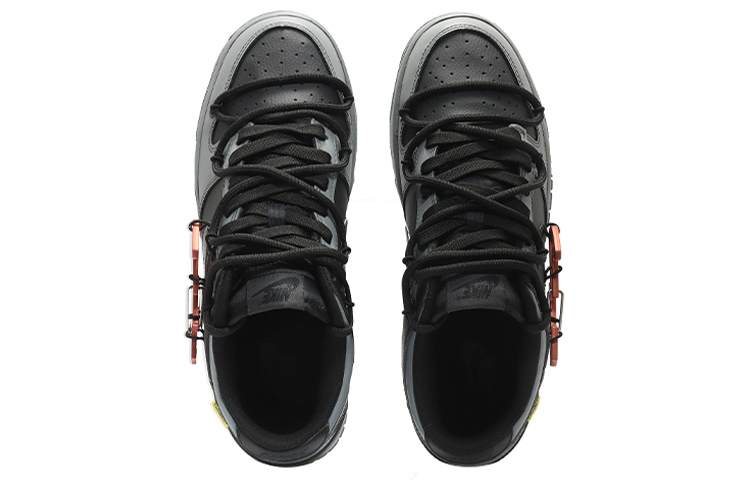 Кроссовки Nike Dunk Skateboard Shoes Men Low-Top, черный/серый — фото 4