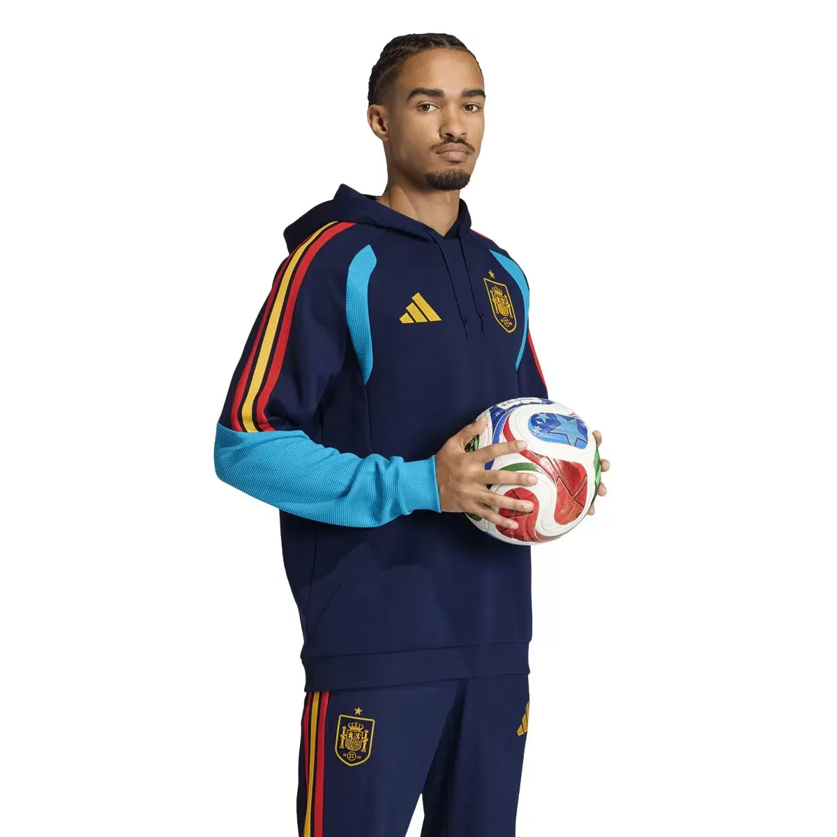 Мужская футболка с длинным рукавом adidas, Azul Marino — фото 3