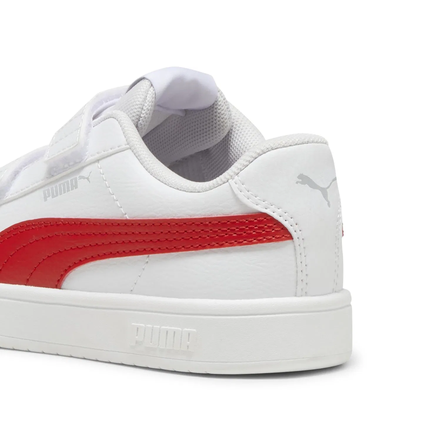 Детские кроссовки для мальчиков с липучкой Rickie PUMA PUMA White All Time Red — фото 2
